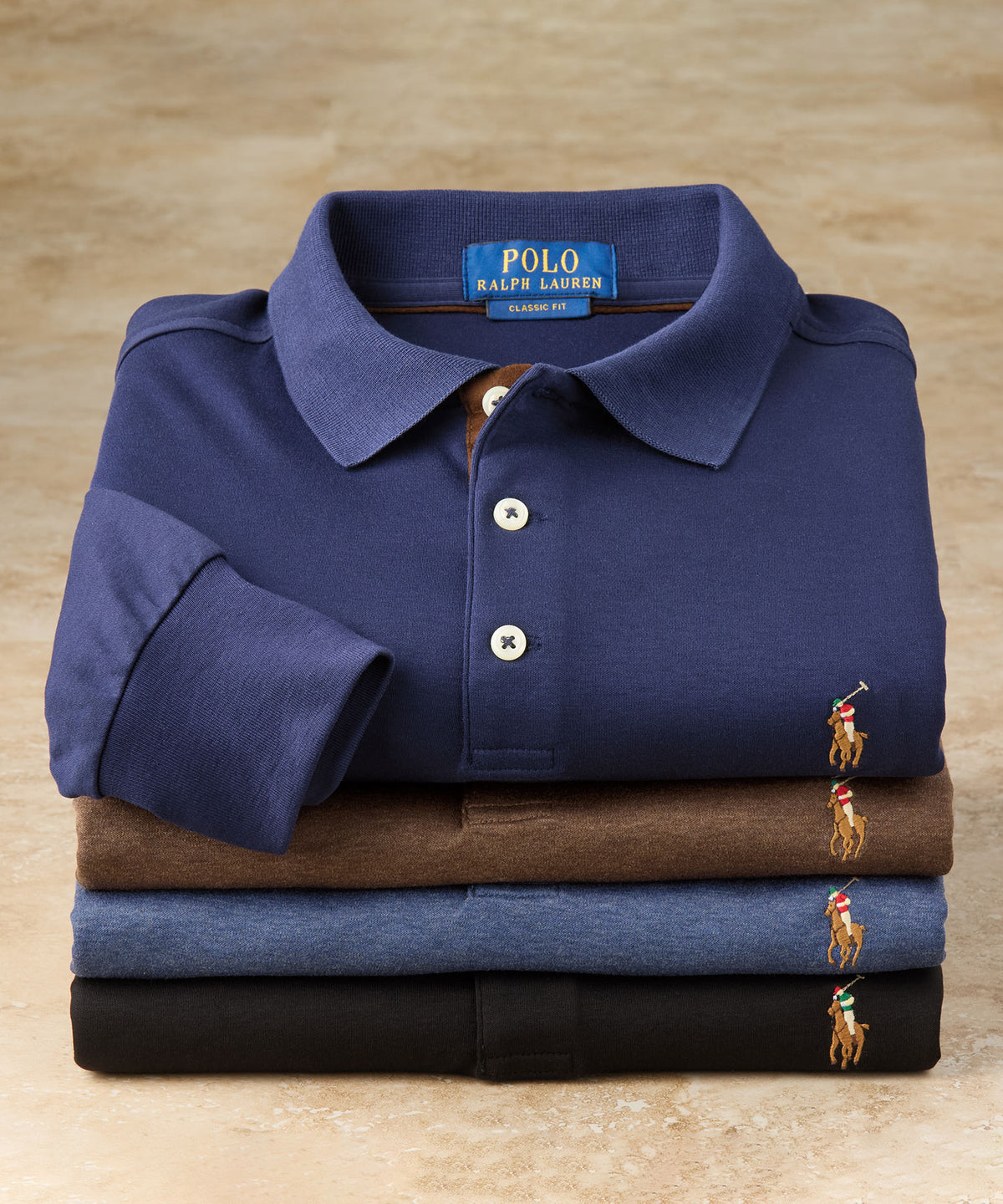 Polo Ralph Lauren Long Sleeve Soft Touch Cotton Polo, Men's Big & Tall