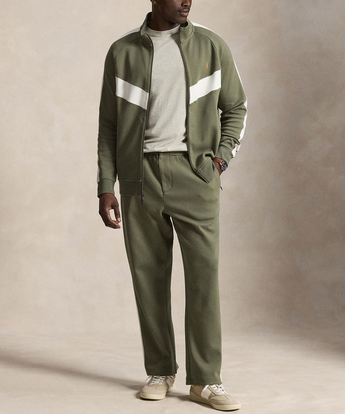 Polo Ralph Lauren Mesh Double-Knit Track Pant - Company Olive, Men's Big & Tall