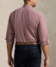Polo Ralph Lauren Long Sleeve Poplin Shirt - Wine/White