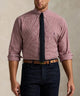 Polo Ralph Lauren Long Sleeve Poplin Shirt - Wine/White