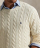 Polo Ralph Lauren Cotton Cable Crew Neck Sweater - Andover Cream