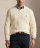 Polo Ralph Lauren Cotton Cable Crew Neck Sweater - Andover Cream