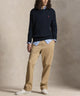 Polo Ralph Lauren Cotton Cable Crew Neck Sweater - Hunter/Navy