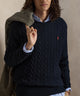 Polo Ralph Lauren Cotton Cable Crew Neck Sweater - Hunter/Navy