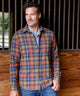 Westport Lifestyle Long Sleeve Spread Collar Multi Plaid Sport Shirt