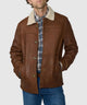 Westport Black Hip Length Leather Jacket