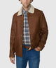 Westport Black Hip Length Leather Jacket