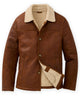 Westport Black Hip Length Leather Jacket - Dark Cognac
