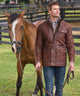Westport Black Waxed Goat Suede Leather Jacket