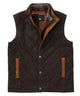 Westport Black Waxed Goat Suede Vest - Espresso