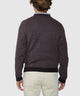Westport Black Pocket Tweed Cardigan - Chocolate