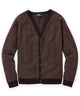 Westport Black Pocket Tweed Cardigan - Chocolate