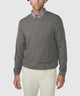 Westport Black Sanded Twist Cable Crew Sweater - Leaf