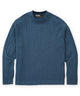 Westport Black Sanded Twist Cable Crew Sweater - Slate Blue