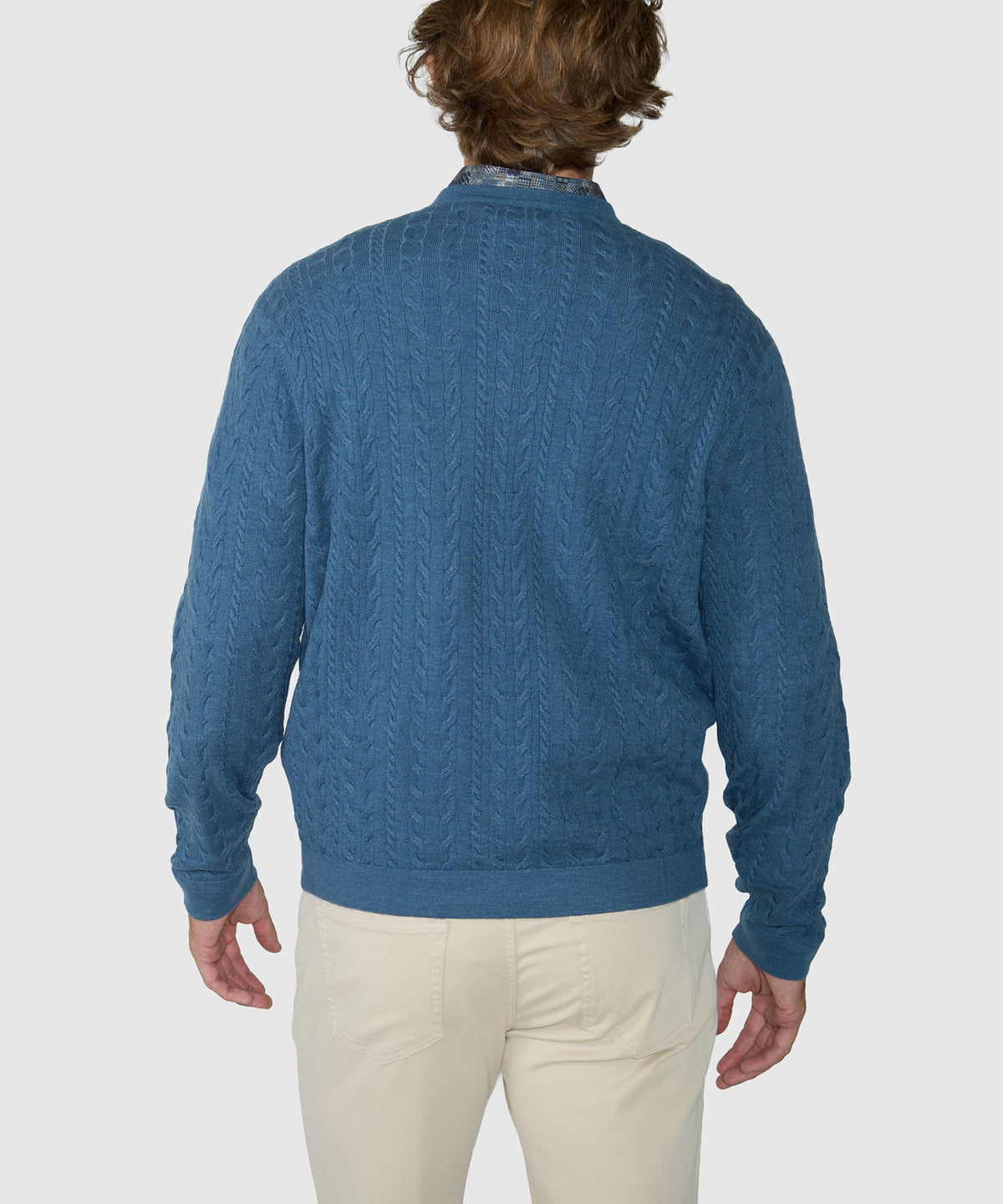 Westport Black Sands Twist Cable Crew Sweater, Men's Big & Tall