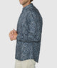 Westport Black Patch Print Sport Shirt - Eucalyptus