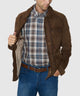 Westport Black Antique Suede Jacket - Brown