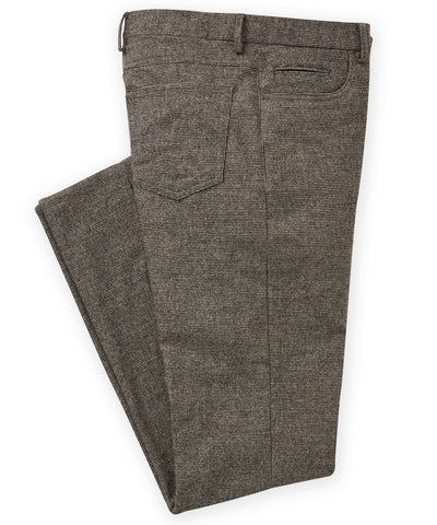 Westport Black Lincoln Houndstooth 5-Pocket Pants, Men's Big & Tall