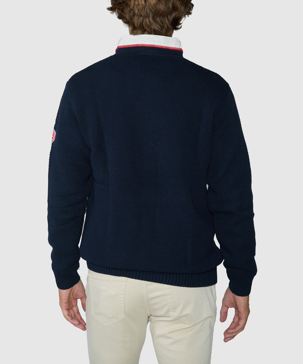 Holebrook Sweden Windproof Quarter-Zip Pullover - Navy, Men's Big & Tall