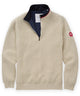 Holebrook Sweden Windproof Quarter-Zip Pullover - Off White Melange