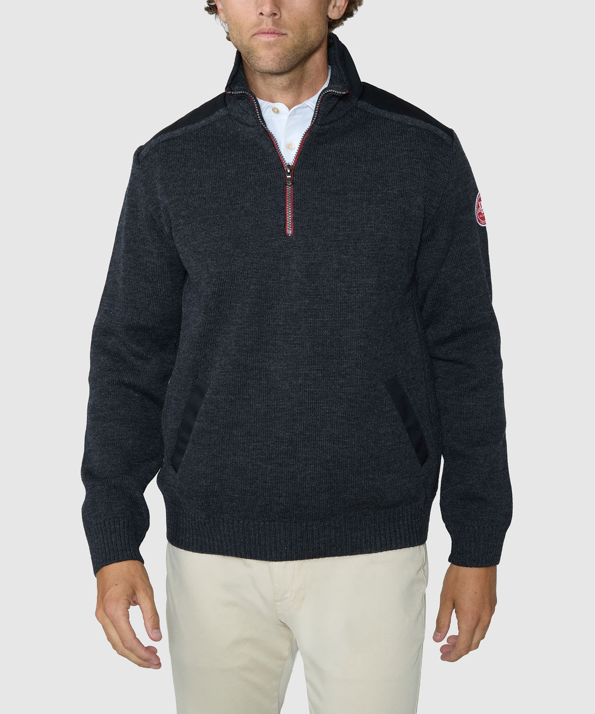 Holebrook Sweden Gregor Wool Quarter-Zip Sweater, Men's Big & Tall