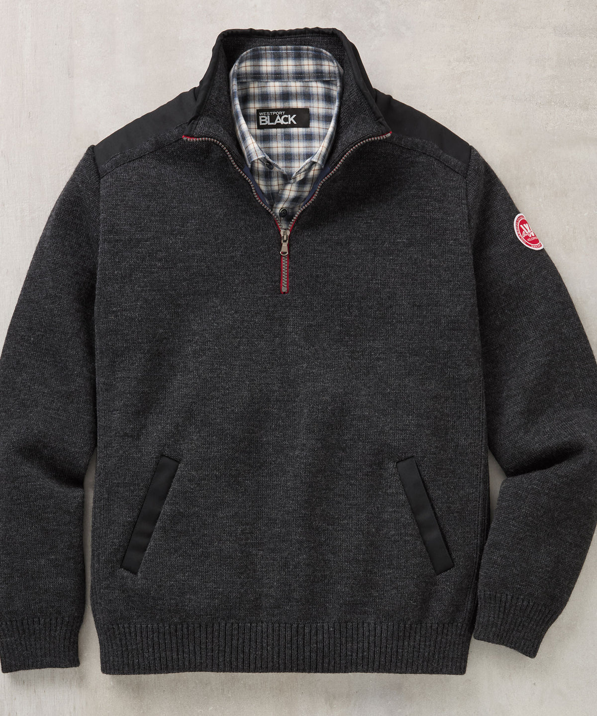 Holebrook Sweden Gregor Wool Quarter-Zip Sweater, Men's Big & Tall