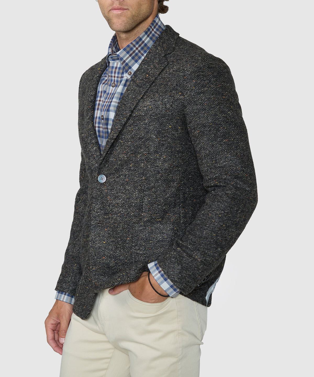 Westport Black Nolita Knit Blazer, Men's Big & Tall