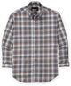 Westport Black Long Sleeve Button-Down Collar Cotton Wool Sport Shirt - Grey Multi