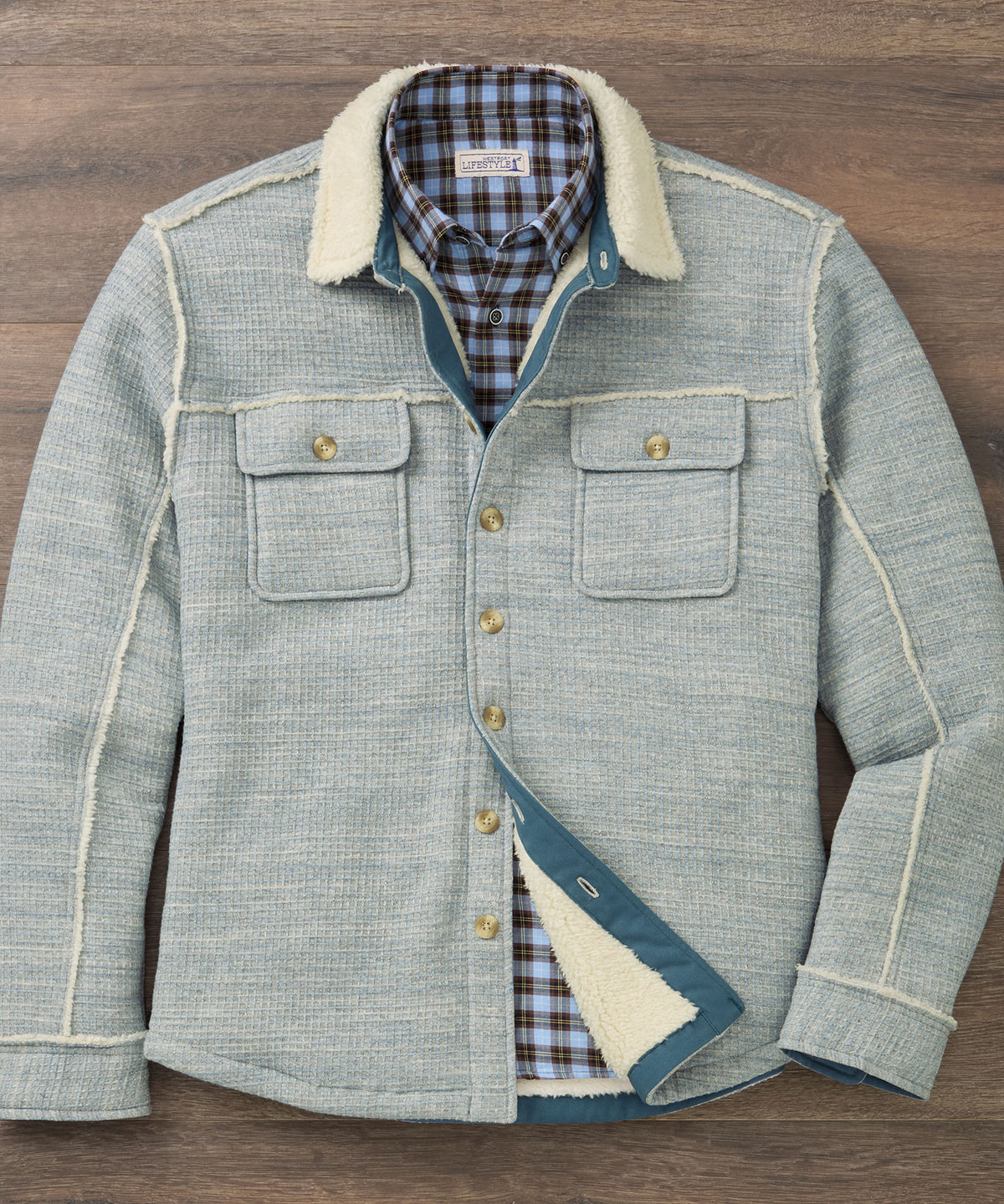 Westport Black Outpost Fleece Shirt Jacket, Men's Big & Tall