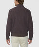 Westport Black Brentwood Chenille Button Mock Sweater - Rust
