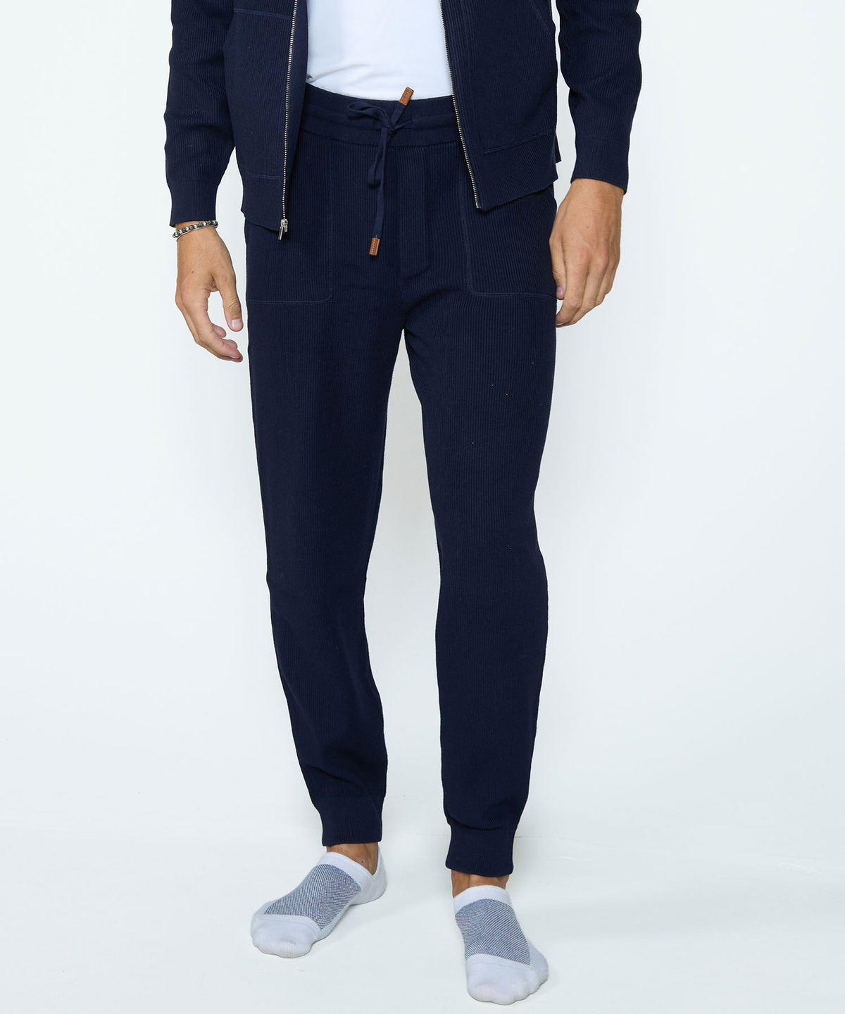 Westport Black SoHo Cotton Cashmere Pants - Navy, Men's Big & Tall