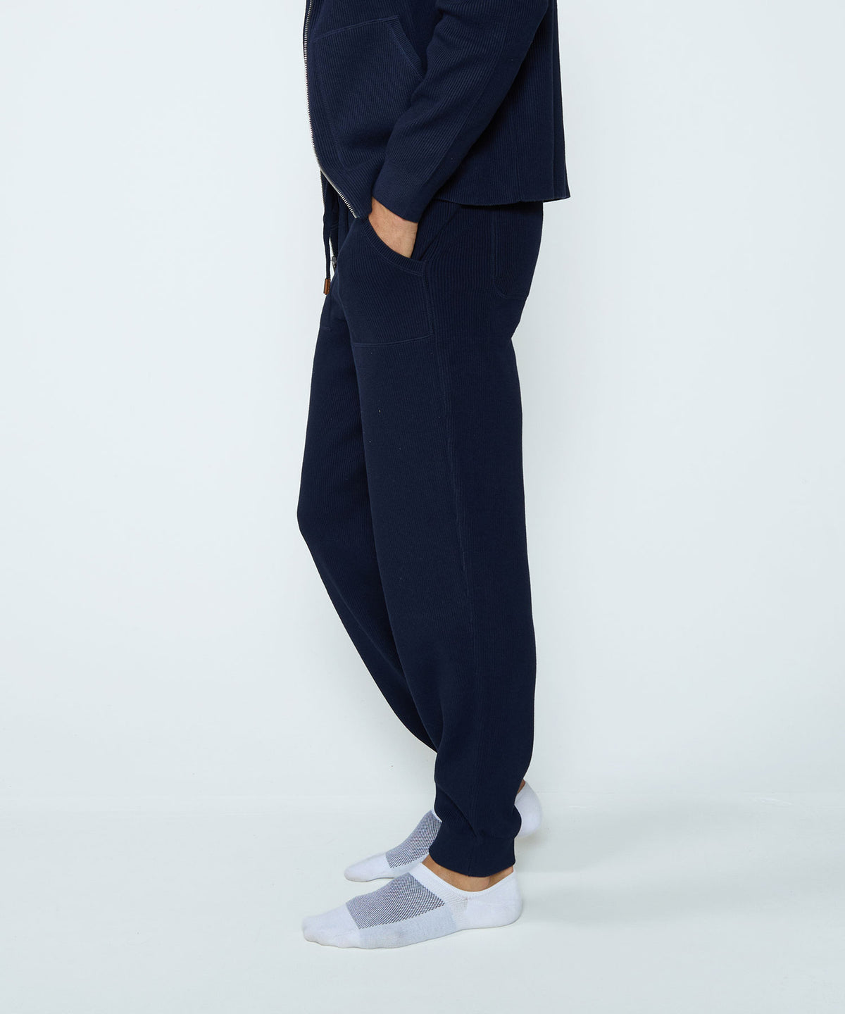 Westport Black SoHo Cotton Cashmere Pants - Navy, Men's Big & Tall