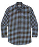 Westport Lifestyle Long Sleeve Button-Down Collar Sport Shirt - Blue/Brown