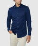 Westport Lifestyle Long Sleeve Spread Collar Sport Shirt - Denim