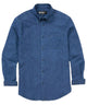 Westport Black Long Sleeve Button-Down Collar Denim Sport Shirt - Dark Denim