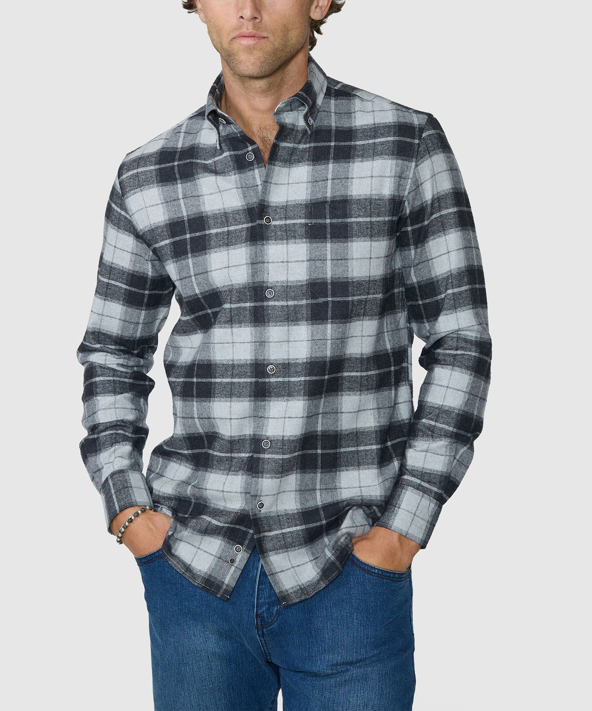 Westport Lifestyle Long Sleeve Field Day Flannel Sport Shirt, Men's Big & Tall