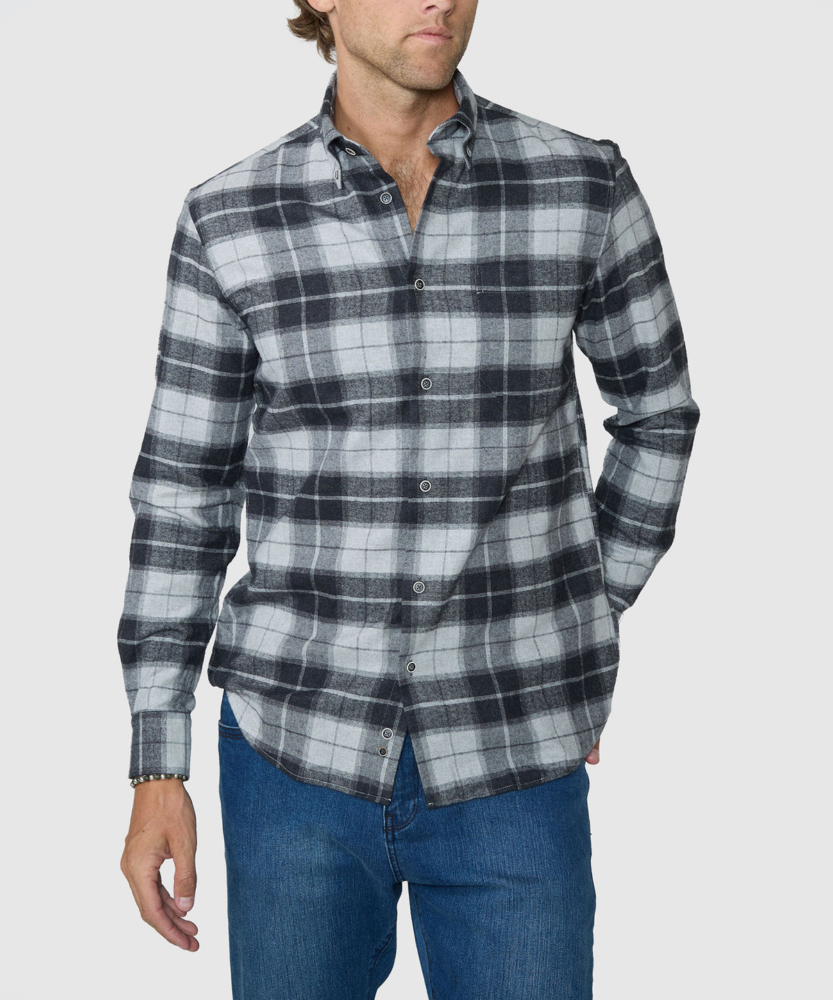 Westport Lifestyle Long Sleeve Field Day Flannel Sport Shirt, Men's Big & Tall
