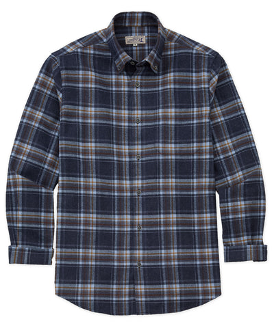 Westport Lifestyle Long Sleeve Field Day Flannel Sport Shirt, Men's Big & Tall