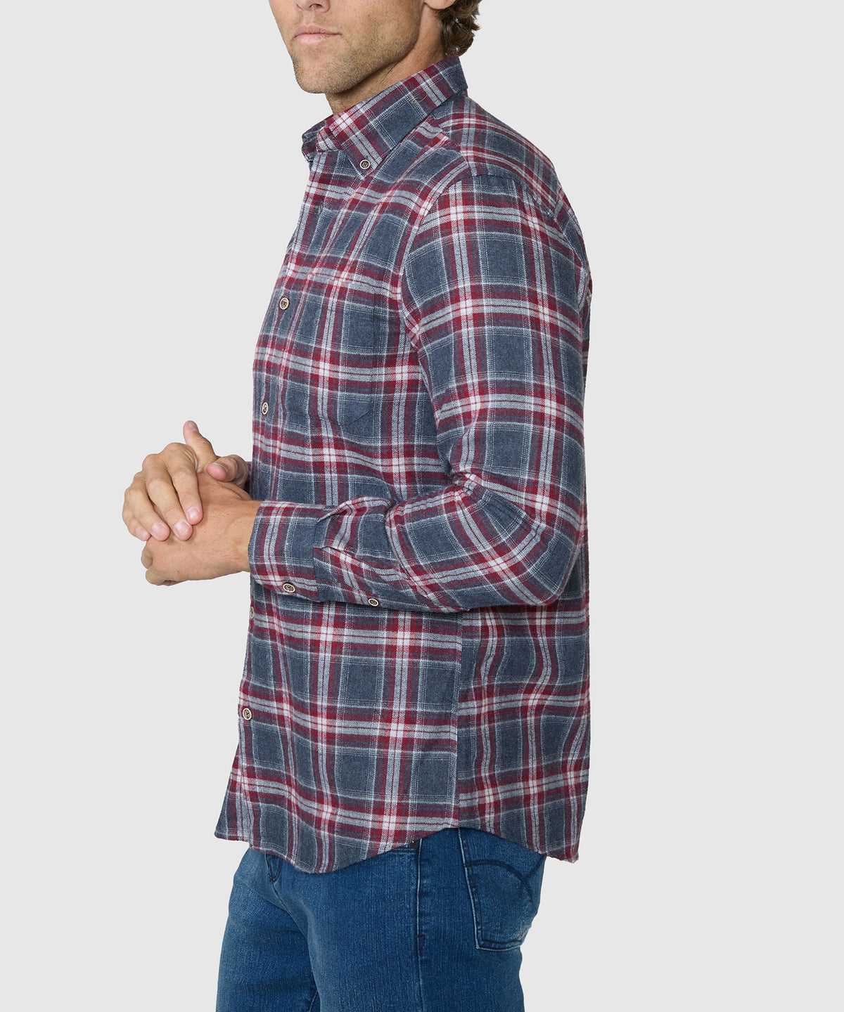 Westport Lifestyle Long Sleeve Field Day Flannel Sport Shirt, Men's Big & Tall