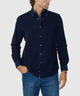 Westport Lifestyle Long Sleeve Tidewashed Corduroy Sport Shirt - Navy