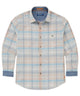 Tommy Bahama Long Sleeve Coastline Cord Truly Check Sport Shirt - Vanilla Ice