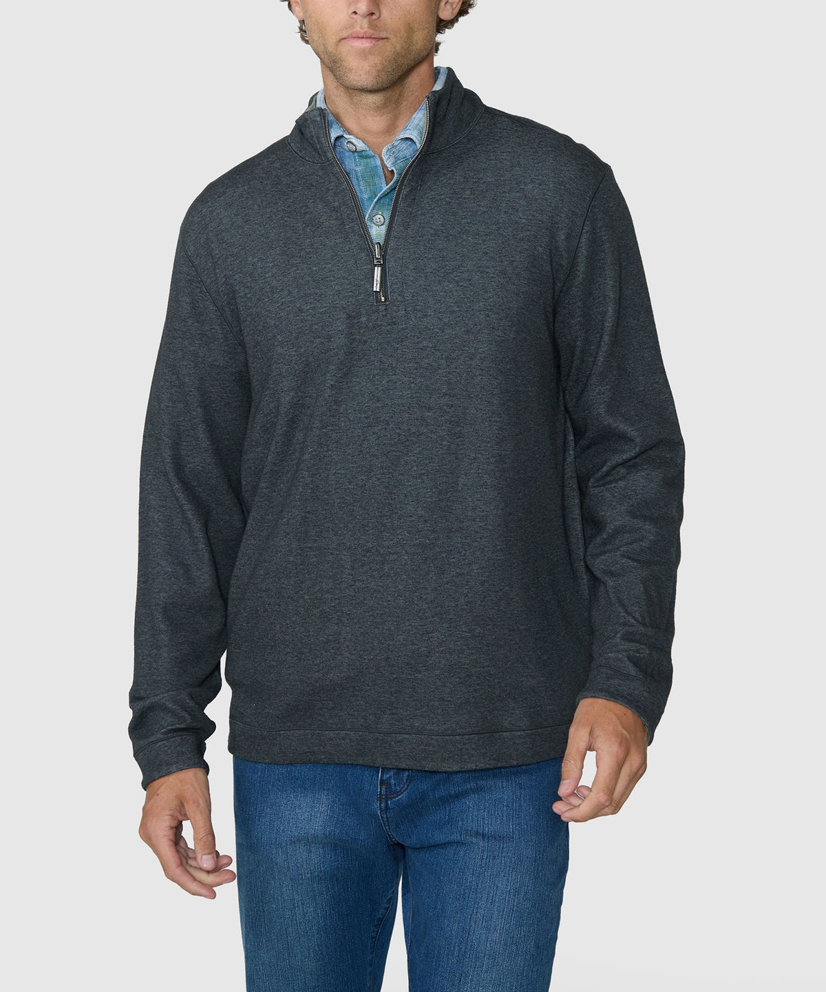 Tommy Bahama Long Sleeve Flipview Half-Zip Pullover, Men's Big & Tall
