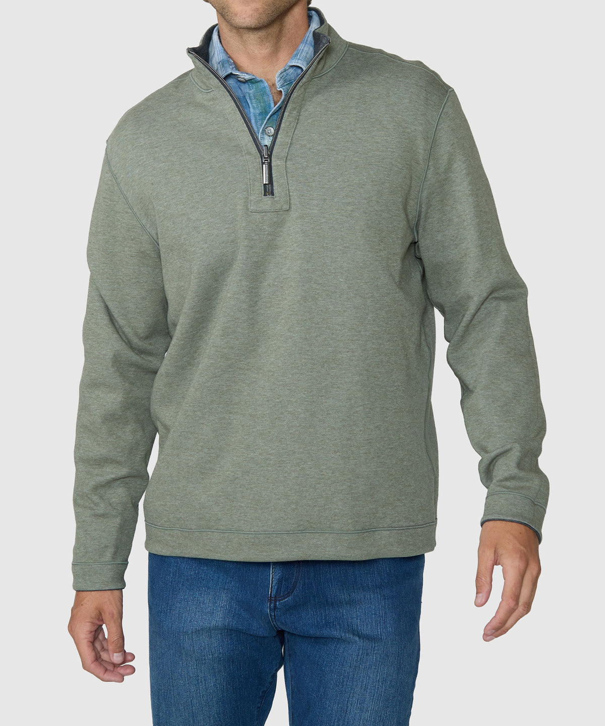 Tommy Bahama Long Sleeve Flipview Half-Zip Pullover, Men's Big & Tall