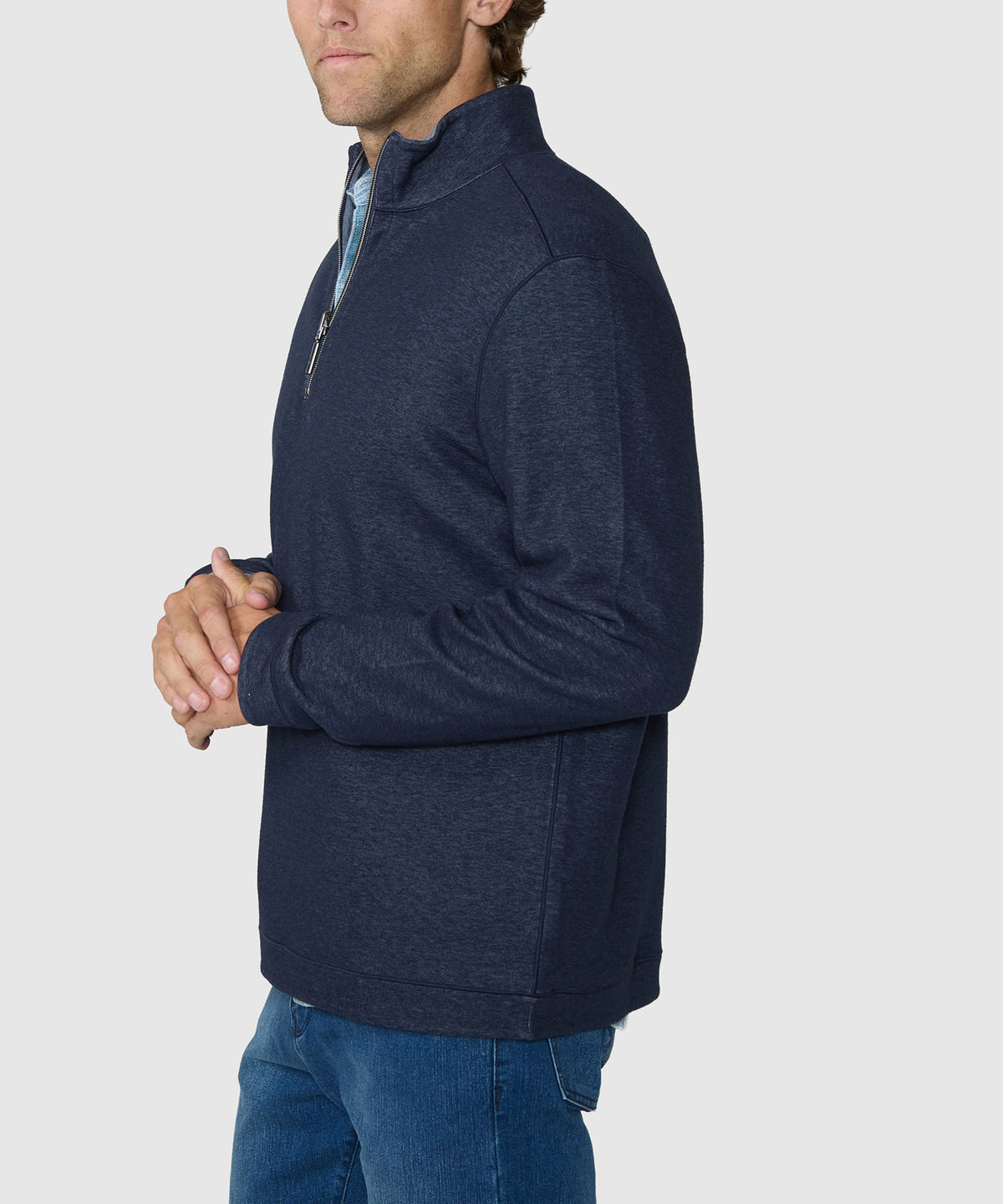 Tommy Bahama Long Sleeve Flipview Half-Zip Pullover, Men's Big & Tall