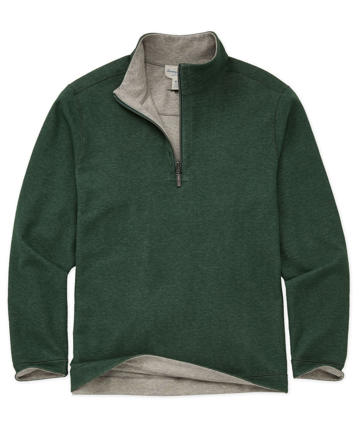 Tommy Bahama Long Sleeve Flipview Half-Zip Pullover - Juniper, Men's Big & Tall