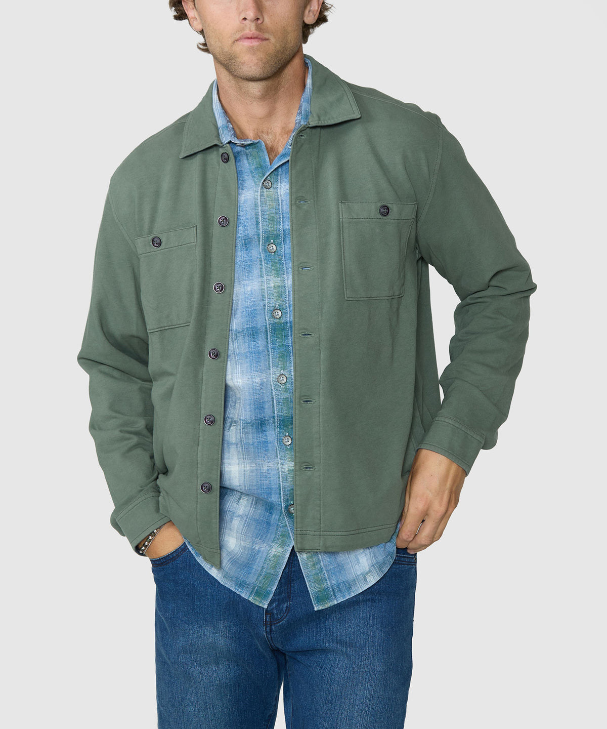 Tommy Bahama Ben & Terry Coastal Shirt Jacket, Men's Big & Tall