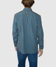 Westport No-Tuck Long Sleeve Button-Down Collar Stretch Performance Plaid Sport Shirt - Walnut