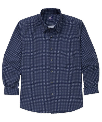 Westport No-Tuck Long Sleeve Spread Collar Performance Sport Shirt, Men's Big & Tall