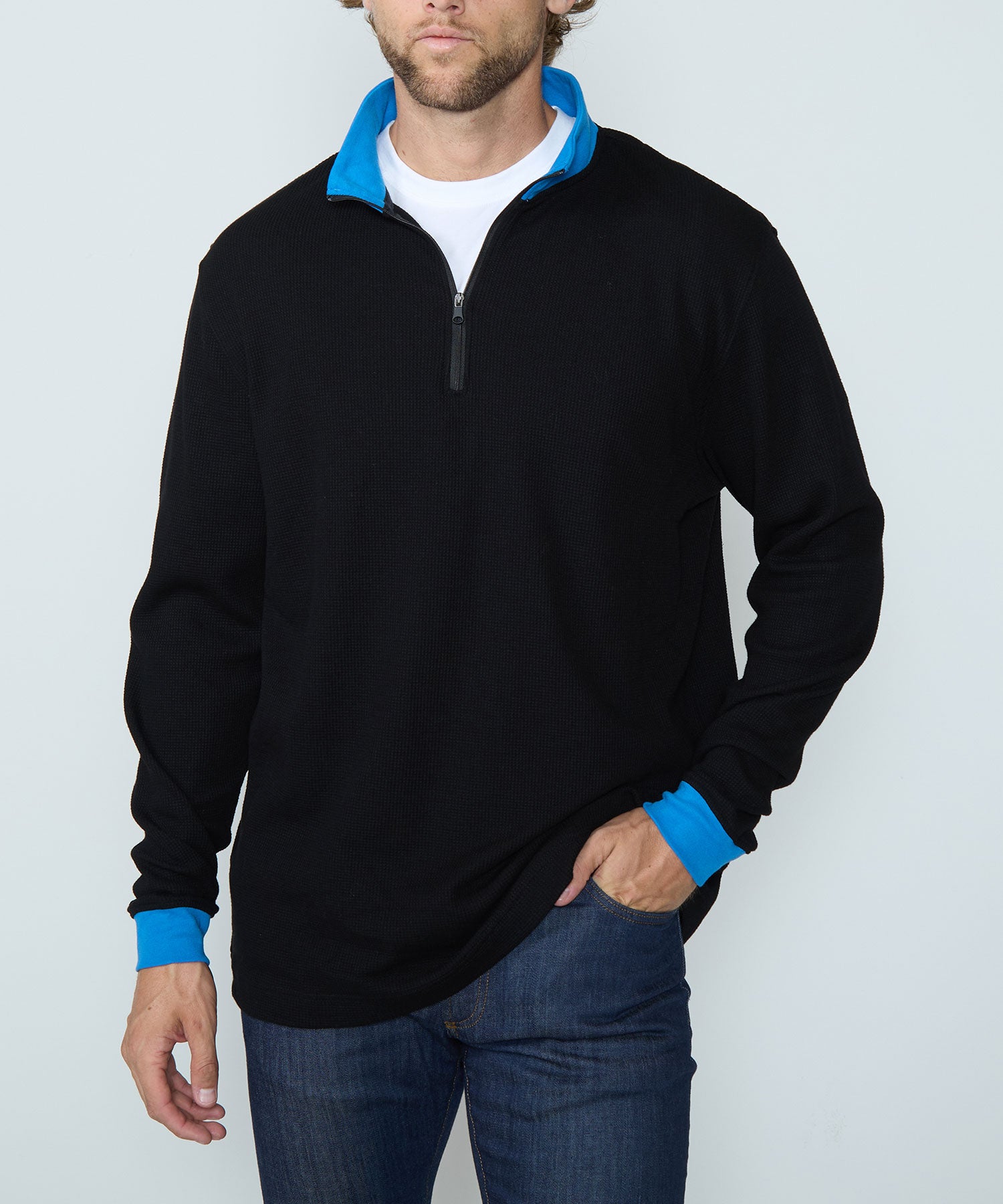 Westport No-Tuck Big & Tall Quarter-Zip Pullover | Westport Big & Tall
