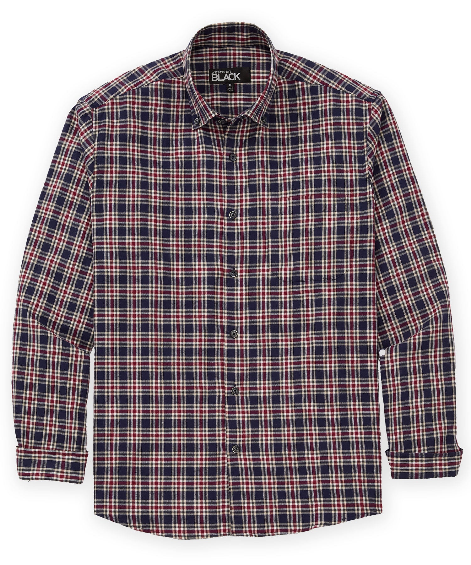 big and tall long sleeve dress shirts Men's & Westport Black Button Down Collar Sport Shirt Navy / 2XB VFLTOX150 Girl's Communion Dress Off-White With the Skylines PFAS COLOR:Brushed Gold